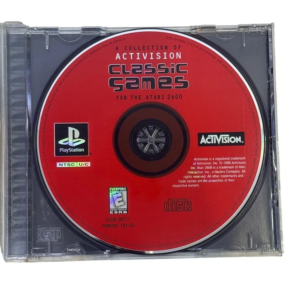 Activision Classic Games for the Atari 2600 Sony PlayStation 1 PS1 SLUS-00777